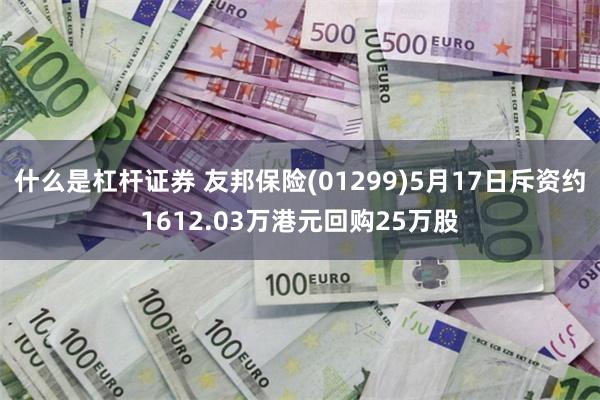 什么是杠杆证券 友邦保险(01299)5月17日斥资约1612.03万港元回购25万股