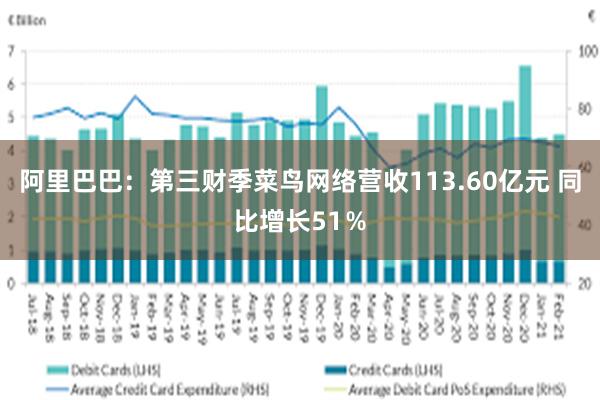 阿里巴巴：第三财季菜鸟网络营收113.60亿元 同比增长51％